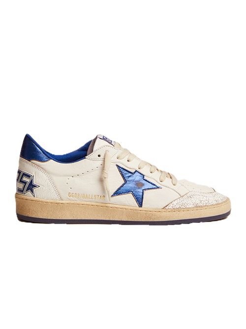 Golden Goose Sneakers Ballstar bianca/blu metallizzato Golden Goose | GMF00117F00219810327 WHITE/BLUETTE